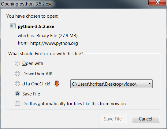 download prompt